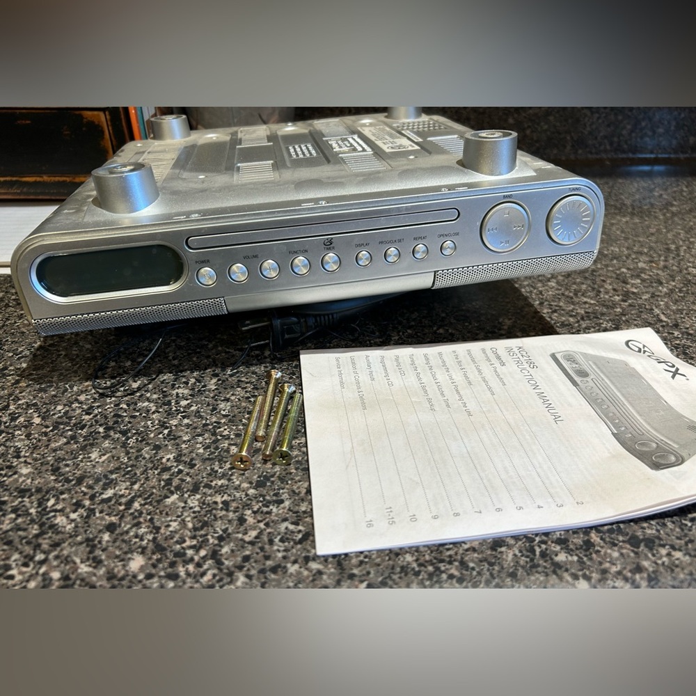 GPX under cabinet stereo.